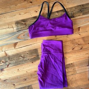 Lululemon matching set bra & crop